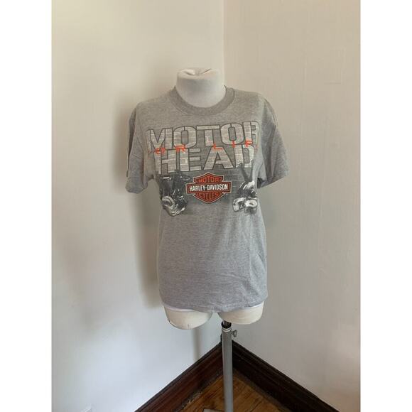 Harley-Davidson James Dean VTG T-Shirt S Gray Motor For Life Marion Motorcycle - Picture 1 of 13